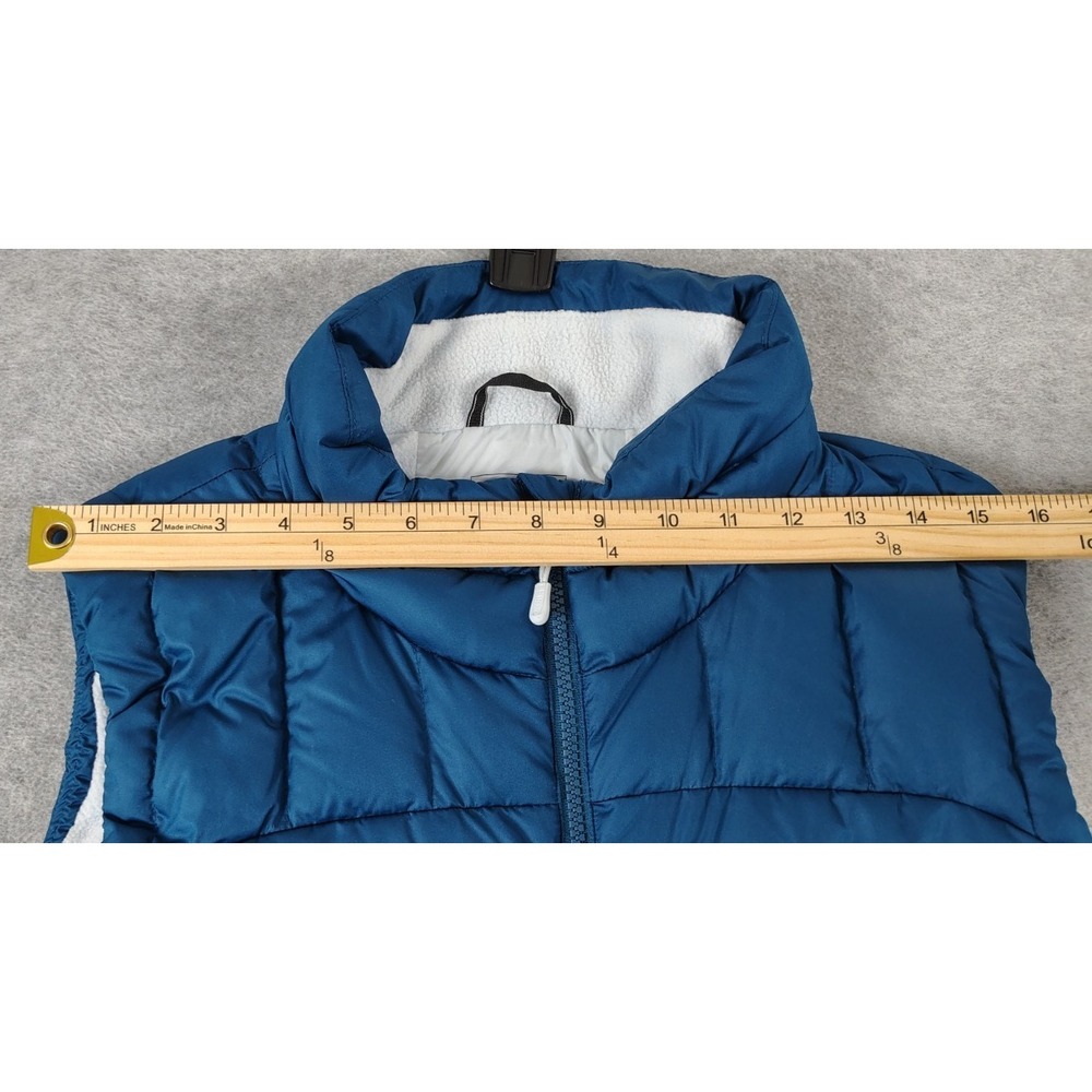 LL Bean Puffer DownTek Vest Full Zip  Goose Down Zip Pockets Women's XL Reg Blue - Picture 9 of 10
